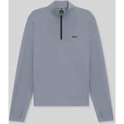 Regular Fit sweatshirt met opstaande kraag model 'SW_Active QZ'