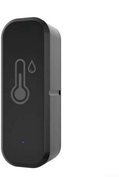Slimme Sensor - Klimaat Monitor - Binnenklimaat Bewaken - Directe Smartphone Meldingen - 70x25mm - Zwart