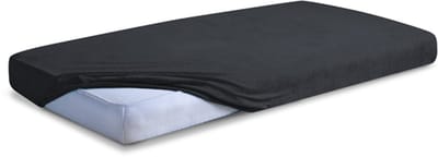 Matex Premium Serie - Frotte Hoeslaken - 90x200/100x200x20 - Zwart