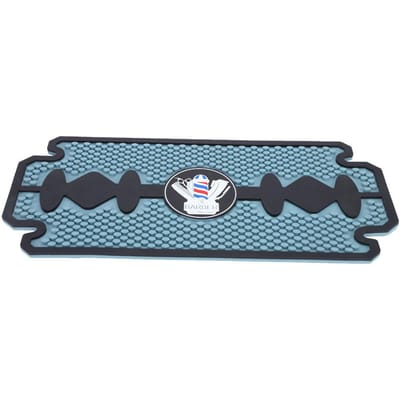 Coussinet Antidérapant en Silicone PU Gel Coussin Outils de Coiffeur Coussin Salon de Coiffure Barbier gray