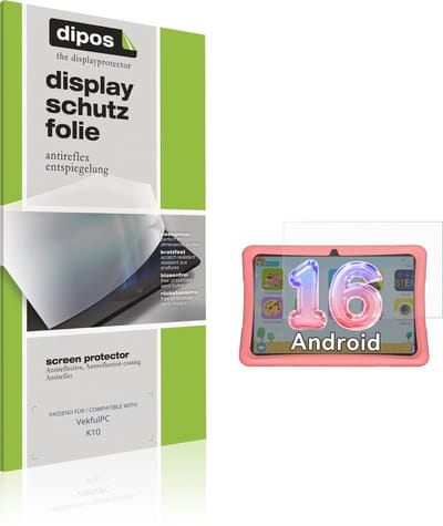 dipos – 2x Matte Beschermfolie geschikt voor VekfulPC K10 | Krasbestendige & antireflecterende Screenprotector Ultra-Thin