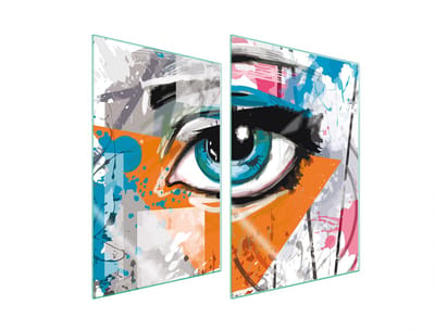 TMK ArtDeko - Serie - Glazen Kookplaatbeschermer - 35x52 cm - Veilige Montage