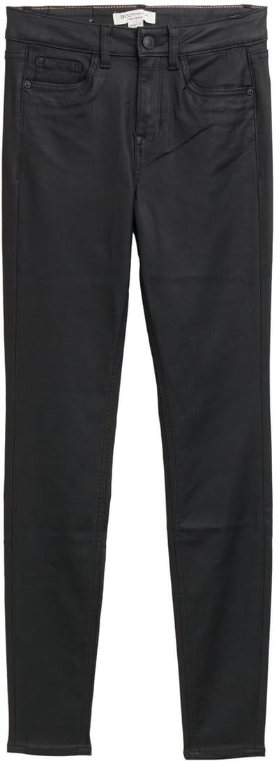 Tom Tailor Denim - Coated TTNELA SKINNY jeans - Maat 26/30 - coated black denim