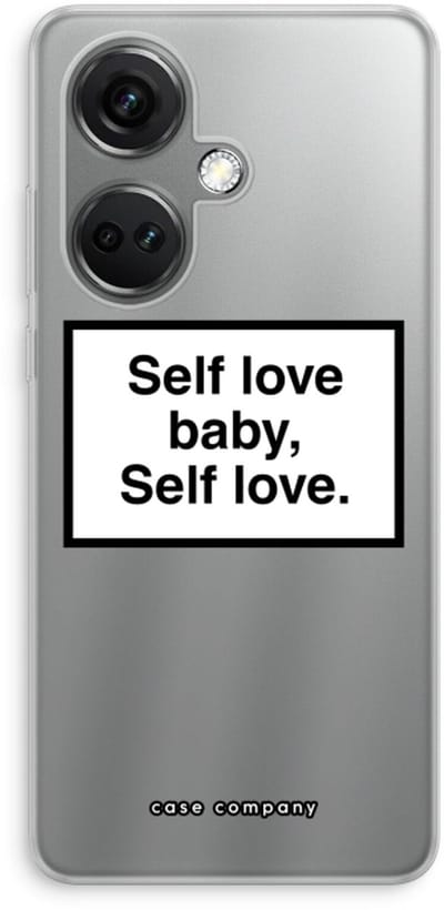Case Company® - Hoesje geschikt voor OnePlus Nord CE 3 hoesje - Self love - Soft Cover Telefoonhoesje - Bescherming aan alle Kanten en Schermrand