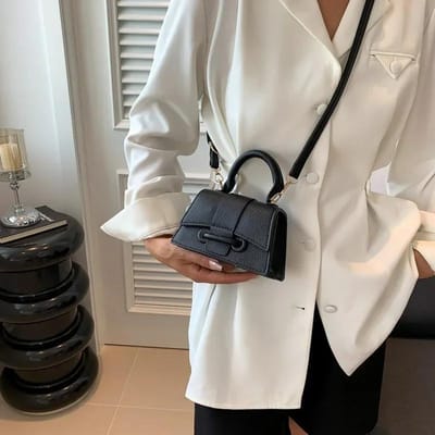 Trend Schoudertassen Dames Effen Geavanceerde Crossbody Tas Schouder Clutch Tas Mode Mini Portemonnee Shoppen Cosmetica Opberg Handtas zwart