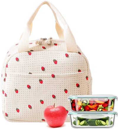 Cosensi- Lunchtas waterdicht - Koeltas - Dubbellaags - 26 x 21 x 18 cm - Schouderriem voor dames - Voor kantoor en school