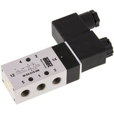 5/2 G1/8'' Magneetventiel 115V AC 2.5-10bar/35.0-140psi Airtec