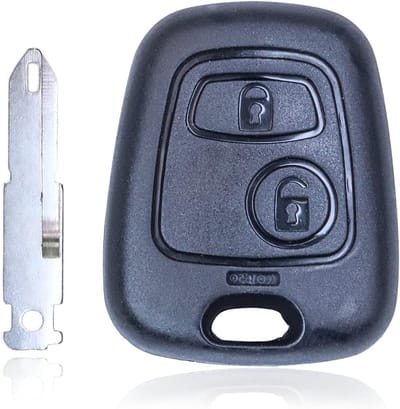 Flip Key Remote Control Autosleutel met 2 Sleutels en Mes NE72 voor Peugeot en Citroën Modellen zoals 107, 207, 306, 307, 406, 407, C1, C2, C3, C5, C6