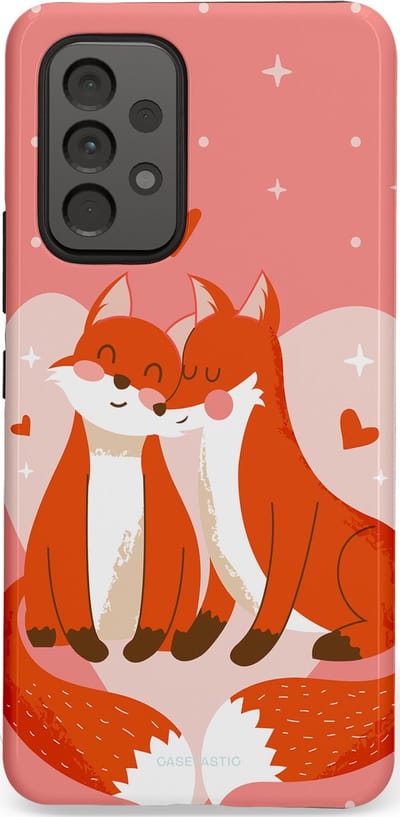 Casetastic Hoesje Geschikt voor Samsung A53 - Stijlvolle Beschermende Duo-layer Case - Vossenzoen