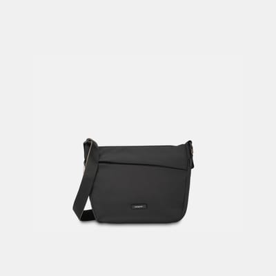 Hedgren Gravity – Crossbodytas M – Water- en stofafstotend – Verstelbare schouderriem – Met sleutelhaak – Polyester - Zwart