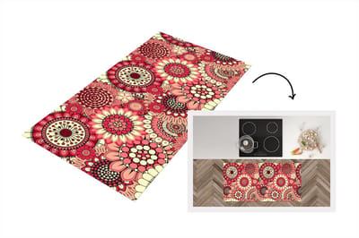 Keukenloper 120x60 cm - Keukenmat vinyl Bloem - Mandala - Retro - Patroon - Keukenmatten loper - Keuken vloerkleed tapijt