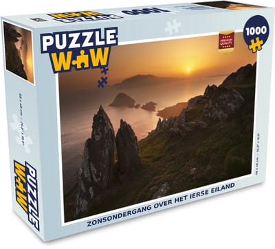 Puzzel Zonsondergang over het Ierse eiland - Legpuzzel - Puzzel 1000 stukjes volwassenen