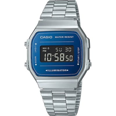 Casio Casio Collection Vintage A168WEM-2BEF Horloge - Staal - Zilverkleurig - Ø 35 mm