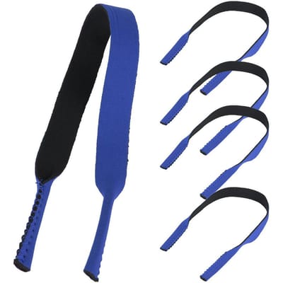 5 Pièces Lunettes de Sport Élastique Cordon de Cou Bande Cordon Chaîne Support Lanière pour Lunettes(bleu) bleu