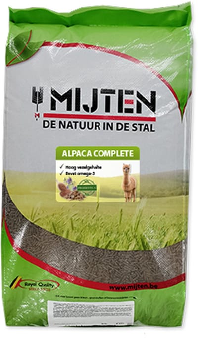 Alpacavoer - Alpaca Complete - Mijten 20 kg