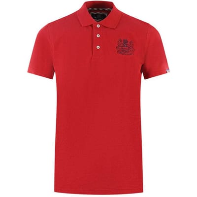 Aquascutum Unisex Volwassen Merken Mouw Polo Shirt (Rood)