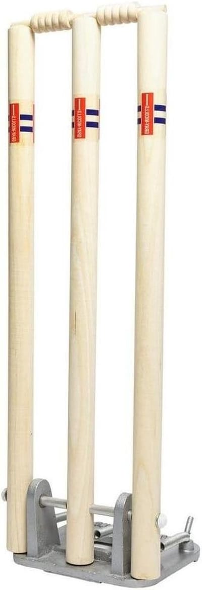 Cricket Stronken - Wickets - Sporten - Veerbelaste terugkeer - Set van 6 - Bruin