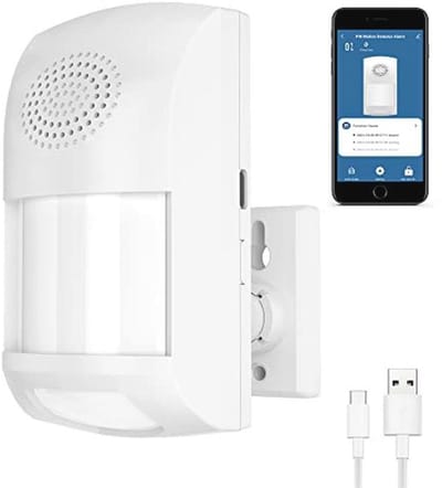 Smart Bewegingssensor voor Binnen - Draadloos Veiligheidsalarm met App Bediening en Melding