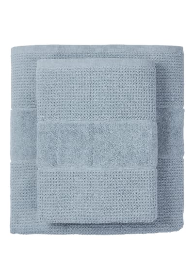 Douchehanddoek, set van 2 stuks, 70 x 140 cm, blauwgrijs - SCHIESSER Home 70*140