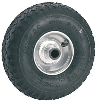 Luchtband 260 x 85 x 20 mm met stalen velg en naaf 75 mm