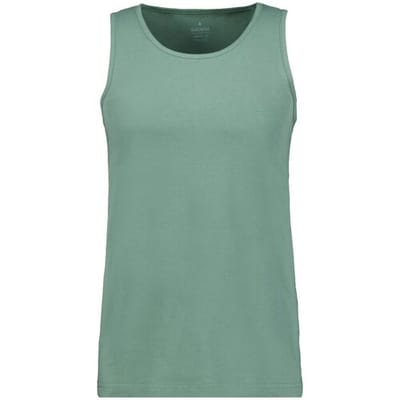 Ragman Ondermode Uni Tank Top Single Jersey Groen / male