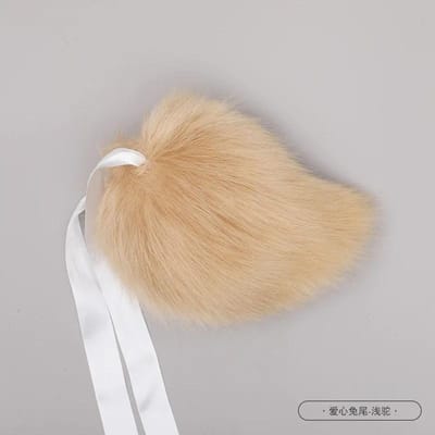 Kawaii Konijnenstaart Pluche Kunstbont Konijnenstaart Cosplay Kostuum Accessoires Konijnenstaart voor Halloween Feest Rollenspel JK Meisje Anime Staarten One Size
