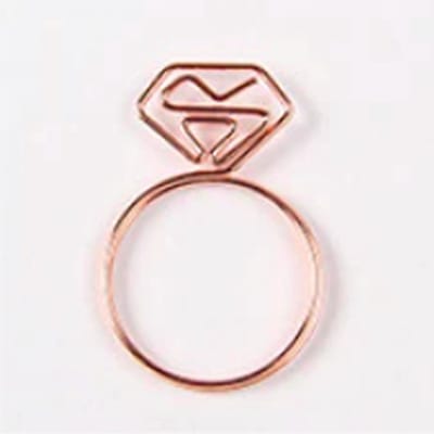 ProductGoods - Paperclips Ring Roségoud -2,5 cm - 10 stuks