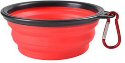 KELERINO. Opvouwbare Drinkbak voor Honden - Inklapbaar - 450 ML - Rood