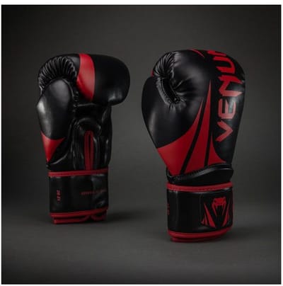Venum Challenger 2.5 Boxing Gloves Black Red - 16oz