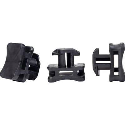 HellermannTyton ACFM8W6.2PT3-PA66/6HIRHS-BK Kabelbindervoetje Profielrail 151-03249 Hittebestendig, Stootbestendig Zwart 25 stuk(s)