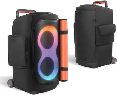 Draagbare Speaker Hoes voor PartyBox 520, Stofbescherming, Opbergtas met Zijvakken voor Buiten en Thuisgebruik