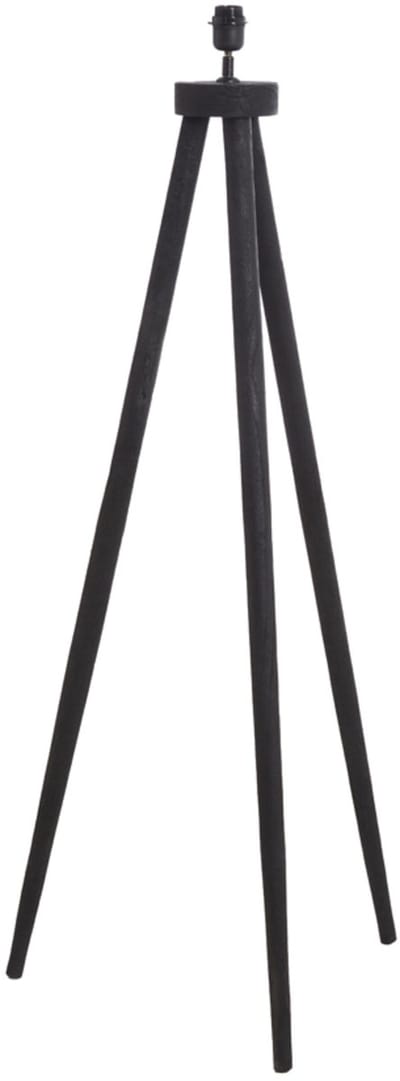 Light & Living Vloerlamp Ilias Mangohout, 122cm - Zwart (excl. kap)