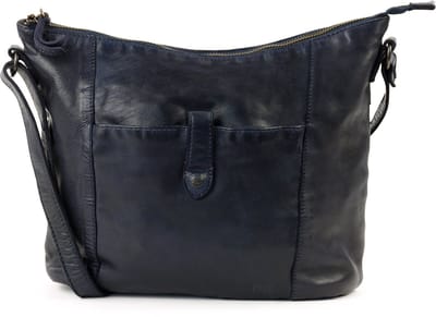 Bear Design Sophia Leren Schoudertas - Blauw