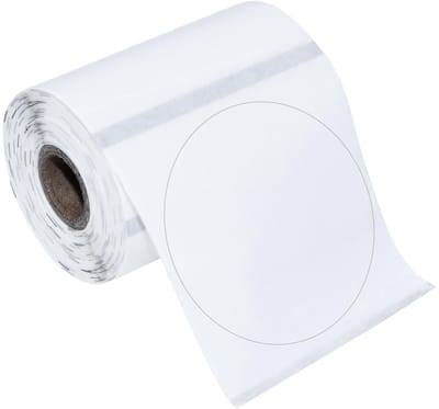 Dailygoods - Zelfklevende Ronde Etiketten 50 x 50 mm - Transparante Labeltape