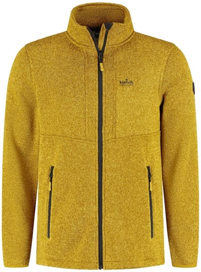 Kjelvik heren vest - Brad - gebreid - oker - maat S