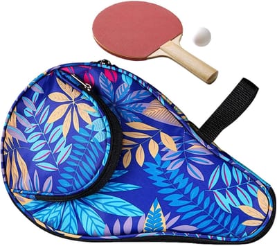 Tafeltennistas - Tafeltennis Bat Houder - Tafeltennis Accessoires Opbergen - Val- en Krasbestendig - 31 x 19.5 cm - Blauw