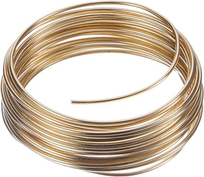 Aluminium Draad - Knutseldraad Metaal - Sieraden Maken - Flexibel Kleurecht - 2 mm 5 Meter - Goud