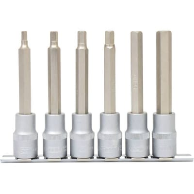 KS TOOLS 1/2" Bit-Dopsleutelset Binnenzeskant lang 6-delig - 911.1336