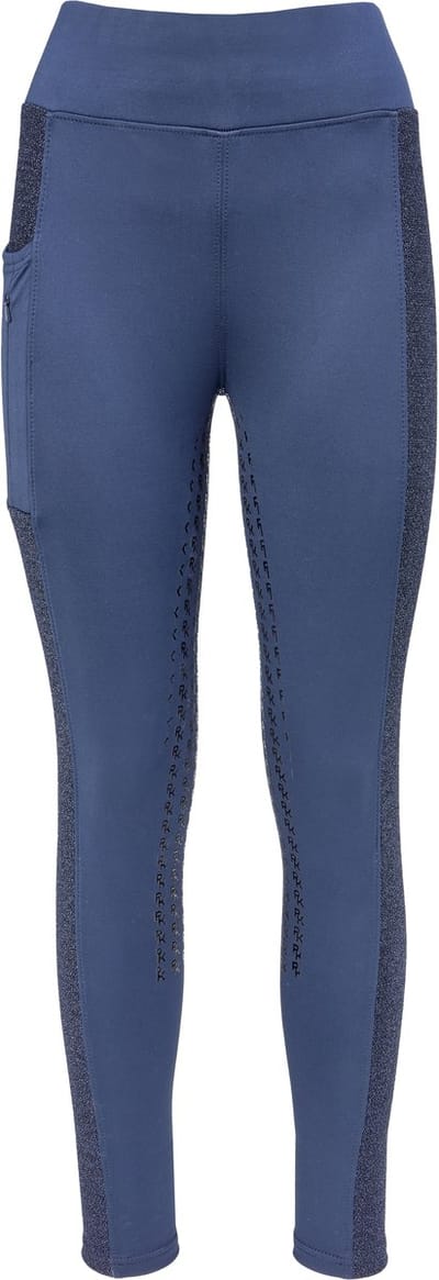 PK International - Rijlegging - Technical Tights - Stretch - Full Grip - Toledo - Ebony - Donkerblauw - XS/34