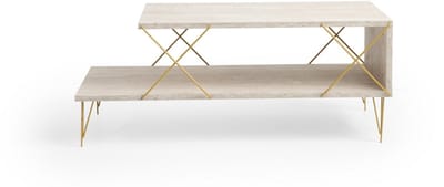 Houten salontafel "Loire" 100 x 50 x 40 cm - Antraciet