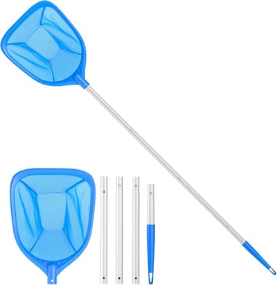 Upgrade Skimmer Net voor Zwembaden - Bladeren Rake Net voor Snelle Opruiming van Ponds en Spa's