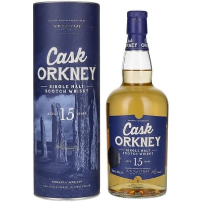 A.D. Rattray Cask ORKNEY 15 Years Old Single Malt 46% Vol. 0,7l in geschenkverpakking