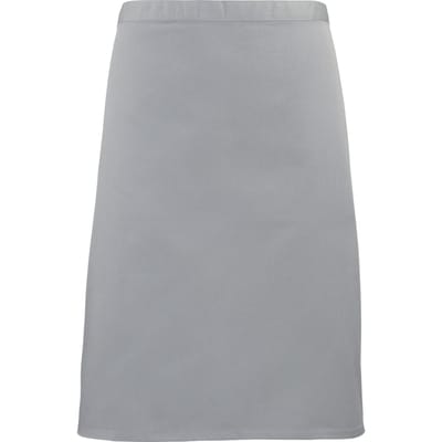 Premier Dames/Dames Mid-Length Apron (Pakket van 2) (Zilvergrijs)