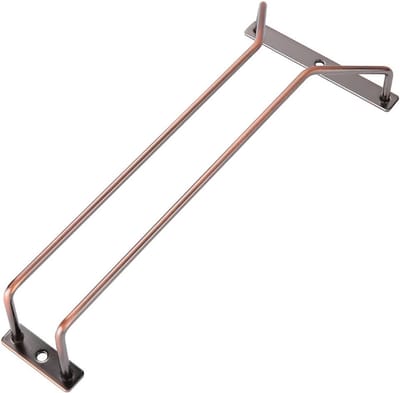 Elegante Onderkast Houder voor Wijnglazen van 27.5 cm, Ideaal voor Opslag en Organisatie van Stemglazen, Gouden Afwerking en Ruimtebesparend Ontwerp
