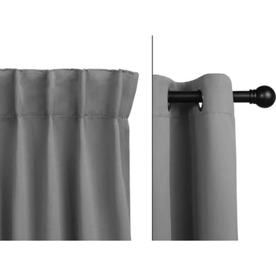 Home & Comfort - Luxe verduisterende gordijnen - Zilver/Grijs
