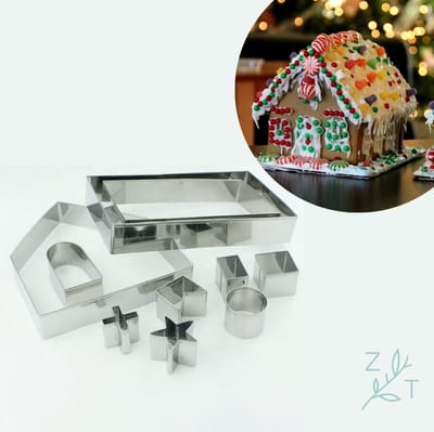Gingerbread house - Uitsteekvorm - Kerst - Christmas - 10-delig - Staal