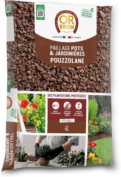 Beschermende Vulkanische Mulch voor Potten en Tuin - 6L