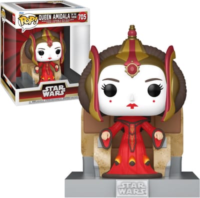 Funko Pop! Star Wars Deluxe Episode 1 - The Phamtom Menace 25th Anniversary - Queen Amidala on Throne #705