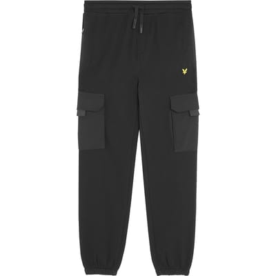 Lyle & Scott Ripstop Pocket Cargo Jogger Jet Black Maat: 9/10 | Broeken Outlet | Unisex | Zwart