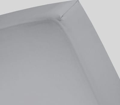 Cinderella Hoeslaken Katoen - 180x200 cm - Litsjumeaux - Grey - Hoekhoogte 20 cm